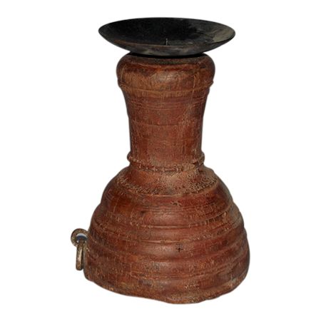 Hand Made Wooden Candle Stand-13